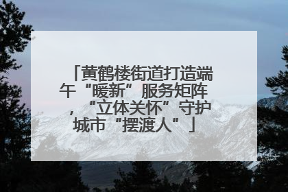 黄鹤楼街道打造端午“暖新”服务矩阵，“立体关怀”守护城市“摆渡人”
