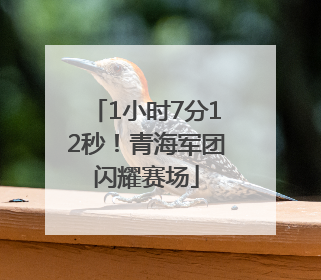 1小时7分12秒！青海军团闪耀赛场