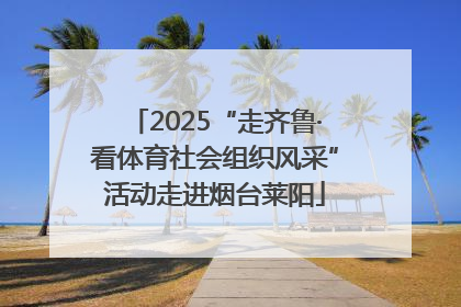 2025“走齐鲁·看体育社会组织风采”活动走进烟台莱阳