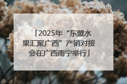 2025年“东盟水果汇聚广西”产销对接会在广西南宁举行