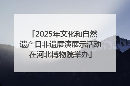 2025年文化和自然遗产日非遗展演展示活动在河北博物院举办