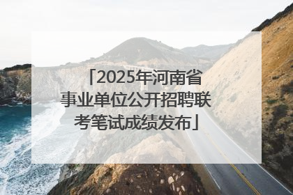 2025年河南省事业单位公开招聘联考笔试成绩发布