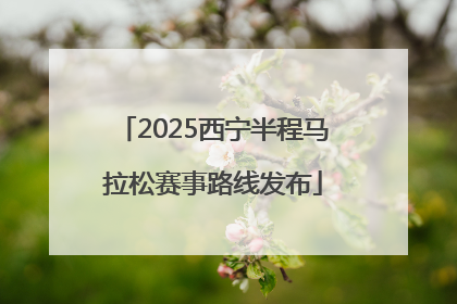 2025西宁半程马拉松赛事路线发布