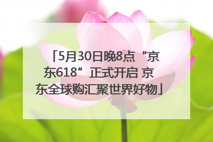 5月30日晚8点“京东618”正式开启 京东全球购汇聚世界好物
