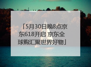 5月30日晚8点京东618开启 京东全球购汇聚世界好物