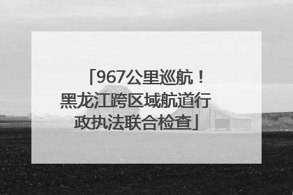 967公里巡航！黑龙江跨区域航道行政执法联合检查