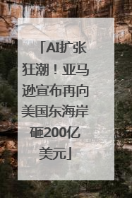 AI扩张狂潮！亚马逊宣布再向美国东海岸砸200亿美元