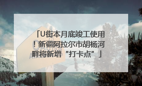 U街本月底竣工使用！新疆阿拉尔市胡杨河畔将新增“打卡点”